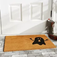 Calloway Mills Natural/Black Ghost Outdoor Rectangular Doormats