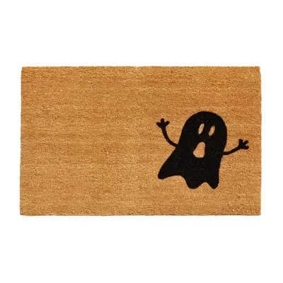 Calloway Mills Natural/Black Ghost Outdoor Rectangular Doormats