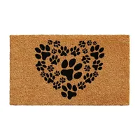 Calloway Mills Heart Paws Outdoor Rectangular Doormats