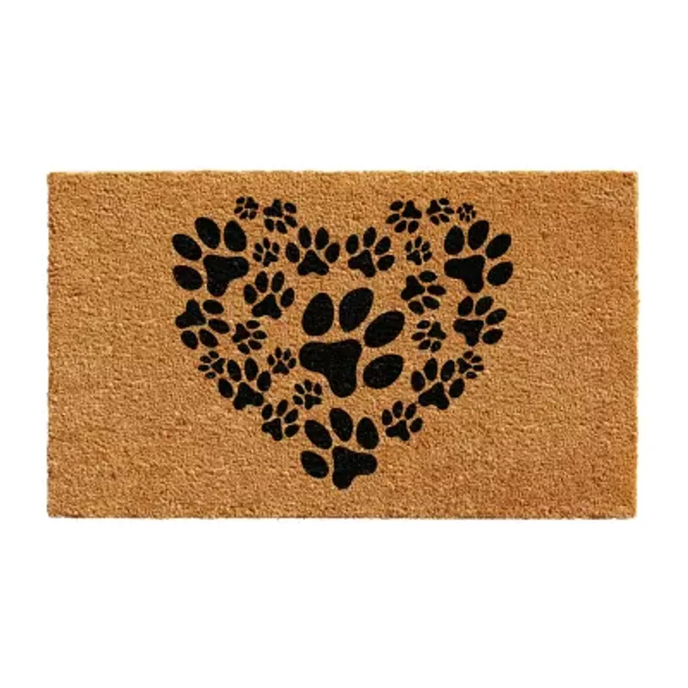 Calloway Mills Heart Paws Outdoor Rectangular Doormat