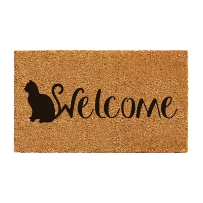 Calloway Mills Feline Welcome Outdoor Rectangular Doormat