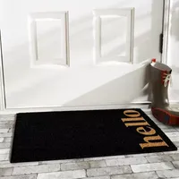 Calloway Mills Vertical Hello Outdoor Rectangular Doormat