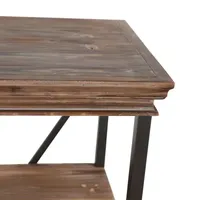 Stylecraft Driftwood Grey Metal and Wood 4 Tier Bookshelves