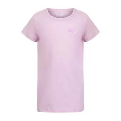 PUMA Big Girls Crew Neck Short Sleeve Graphic T-Shirt