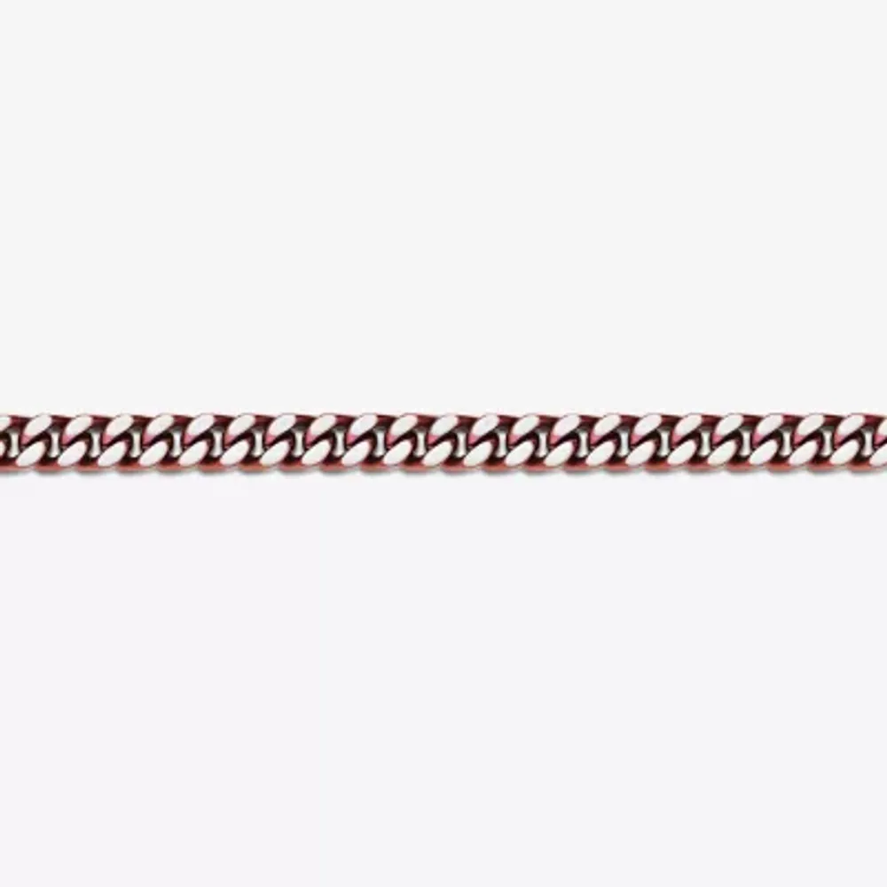 Stainless Steel Solid Curb Chain Bracelet