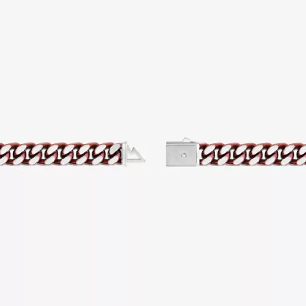 Stainless Steel Solid Curb Chain Bracelet