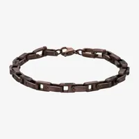 Stainless Steel 8 1/2 Inch Solid Link Chain Bracelet