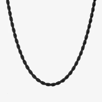 Stainless Steel Solid Rope Chain Necklace