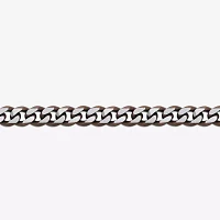 Stainless Steel Solid Curb Chain Necklace