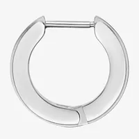 Cubic Zirconia Stainless Steel 14mm Single Earring
