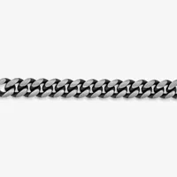 Stainless Steel 8 1/2 Inch Solid Curb Id Bracelet