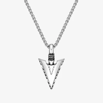 Mens Stainless Steel Pendant Necklace