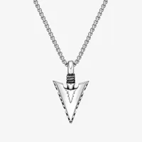 Mens Stainless Steel Pendant Necklace