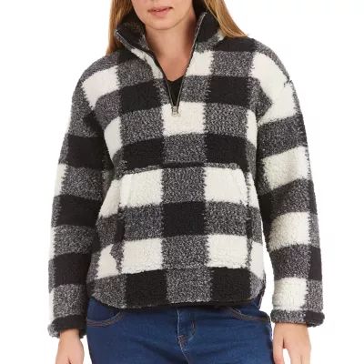 Smith's American Butter Sherpa Womens Long Sleeve Quarter-Zip Pullover