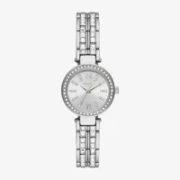 Relic By Fossil Anita Womens Crystal Accent Silver Tone Bracelet Watch Zr34626