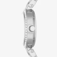 Relic By Fossil Anita Womens Crystal Accent Silver Tone Bracelet Watch Zr34626