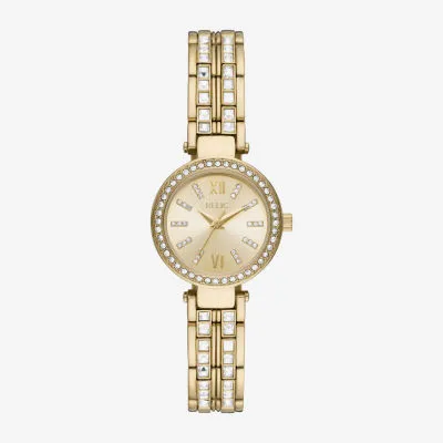 Relic By Fossil Anita Womens Crystal Accent Gold Tone Bracelet Watch Zr34627