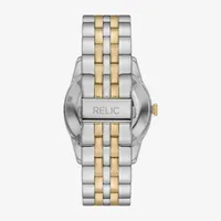 Relic By Fossil Blaine Mens Automatic Two Tone Bracelet Watch Zr77330