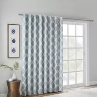 Sunsmart Kagen 100"W X 84"L Energy Saving Blackout Grommet Top Single Patio Door Curtain