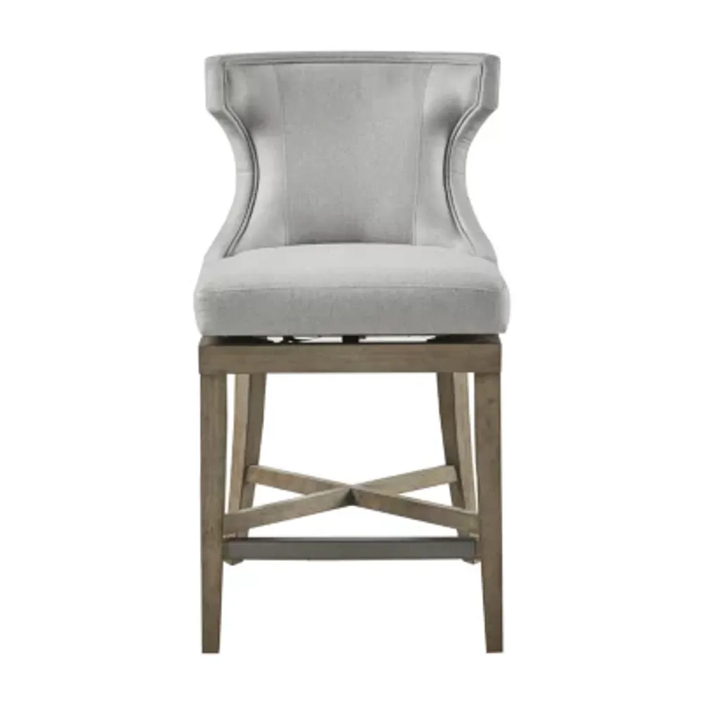 Madison Park Fillmore Dining Room Collection Counter Height Upholstered Swivel Bar Stool