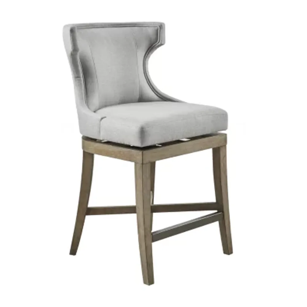 Madison Park Fillmore Dining Room Collection Counter Height Upholstered Swivel Bar Stool