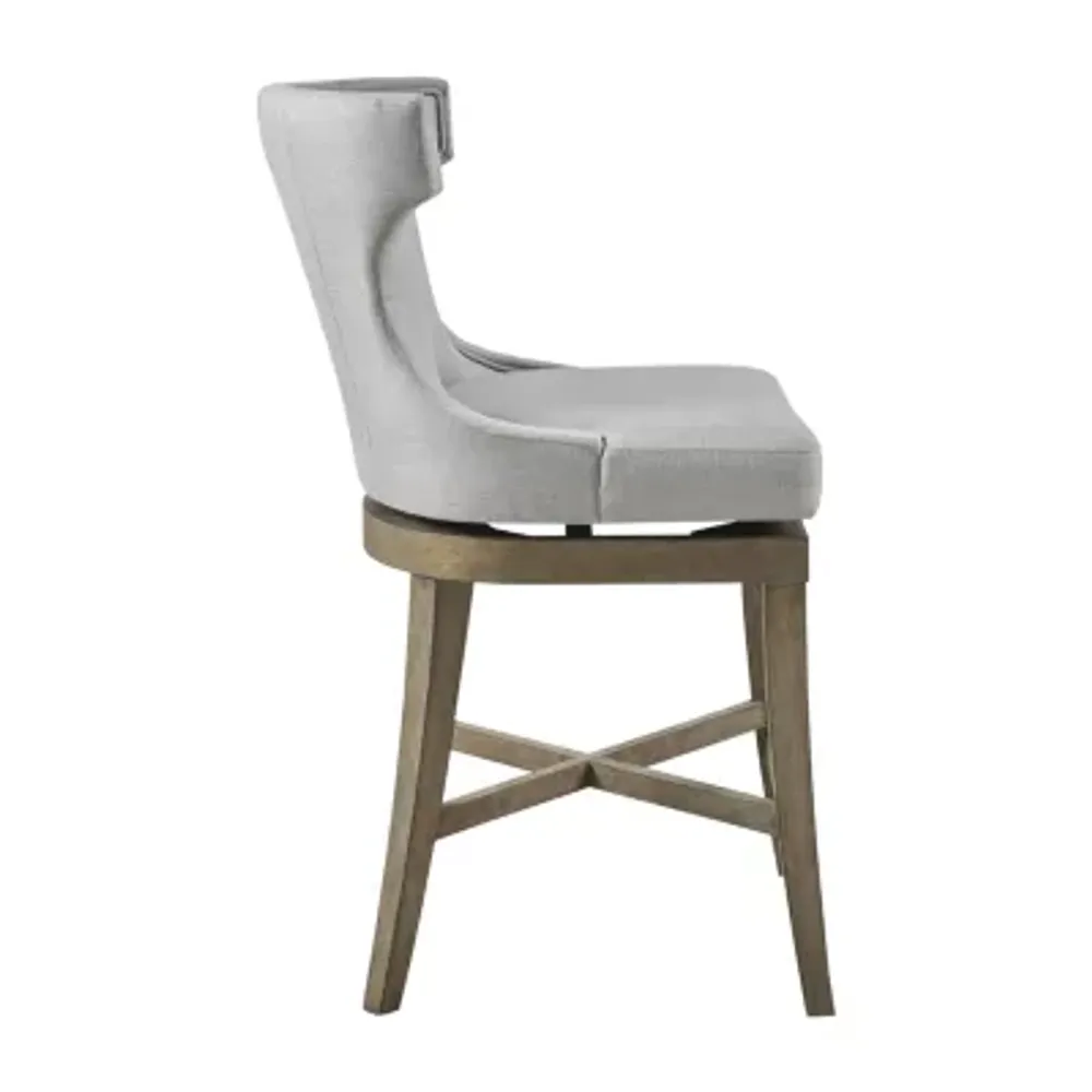 Madison Park Fillmore Dining Room Collection Counter Height Upholstered Swivel Bar Stool