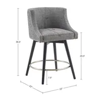 Madison Park Quarry Dining Room Collection Counter Height Upholstered Bar Stool