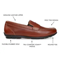 Thomas And Vine Mens Woodrow Round Toe Loafers