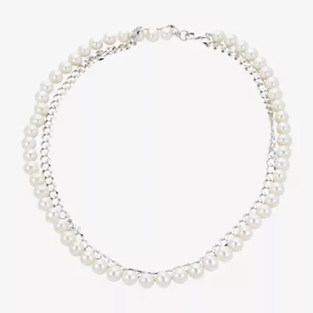 Vignu Jewellery vignu jewellery white pearl necklace choker for both men  and women of 9 inches Pearl Plastic Choker Price in India - Buy Vignu  Jewellery vignu jewellery white pearl necklace choker
