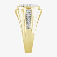 (G-H / Si2) Mens 1 1/2 CT. T.W. Lab Grown Diamond 10K Gold Fashion Ring