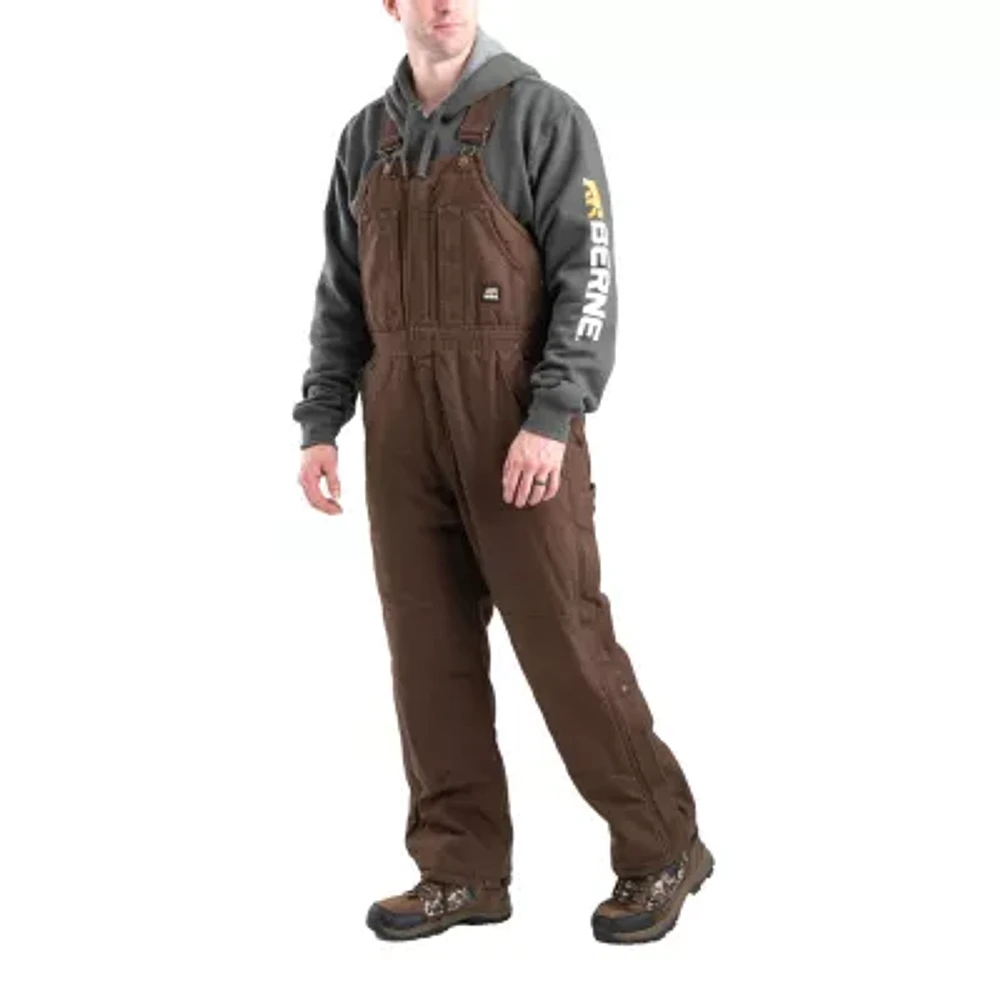 Berne Highland Washed Insulated Bibs Mens Big and Tall Workwear Overall