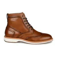 Thomas And Vine Mens Enzzo Flat Heel Lace-Up Boots