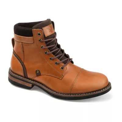 Territory Mens Yukon Block Heel Lace-Up Boots