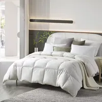 Farm To Home Organic Blended Cotton White Feather And Down Comforter - Medium Warmth