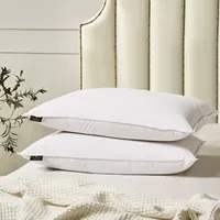 Farm To Home Organic Blended Cotton Poly-Around White Goose Feather And Down Pillow - 2 Pack