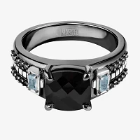 Marvel Fine Jewelry Womens 1/6 CT. T.W. Genuine Black Onyx Sterling Silver Avengers Thor Cocktail Ring