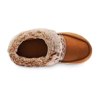 Isotoner Microsuede Square Womens Moccasin Slippers