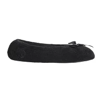 Isotoner Terry Womens Ballerina Slippers