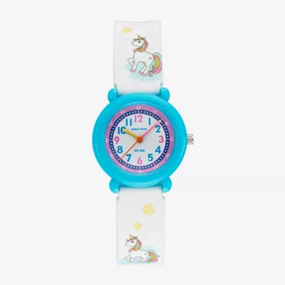 Armitron Girls White Strap Watch 27-1005bwt