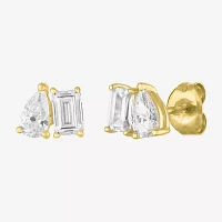 Diamond Addiction (G-H / Si2-I1) 1 CT. T.W. Lab Grown White Diamond 10K Gold Pear Stud Earrings