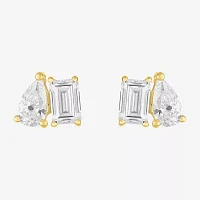 Diamond Addiction (G-H / Si2-I1) 1 CT. T.W. Lab Grown White Diamond 10K Gold Pear Stud Earrings