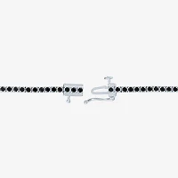 Diamond Addiction 2 CT. T.W. Natural Black Diamond 10K White Gold 7.25 Inch Tennis Bracelet