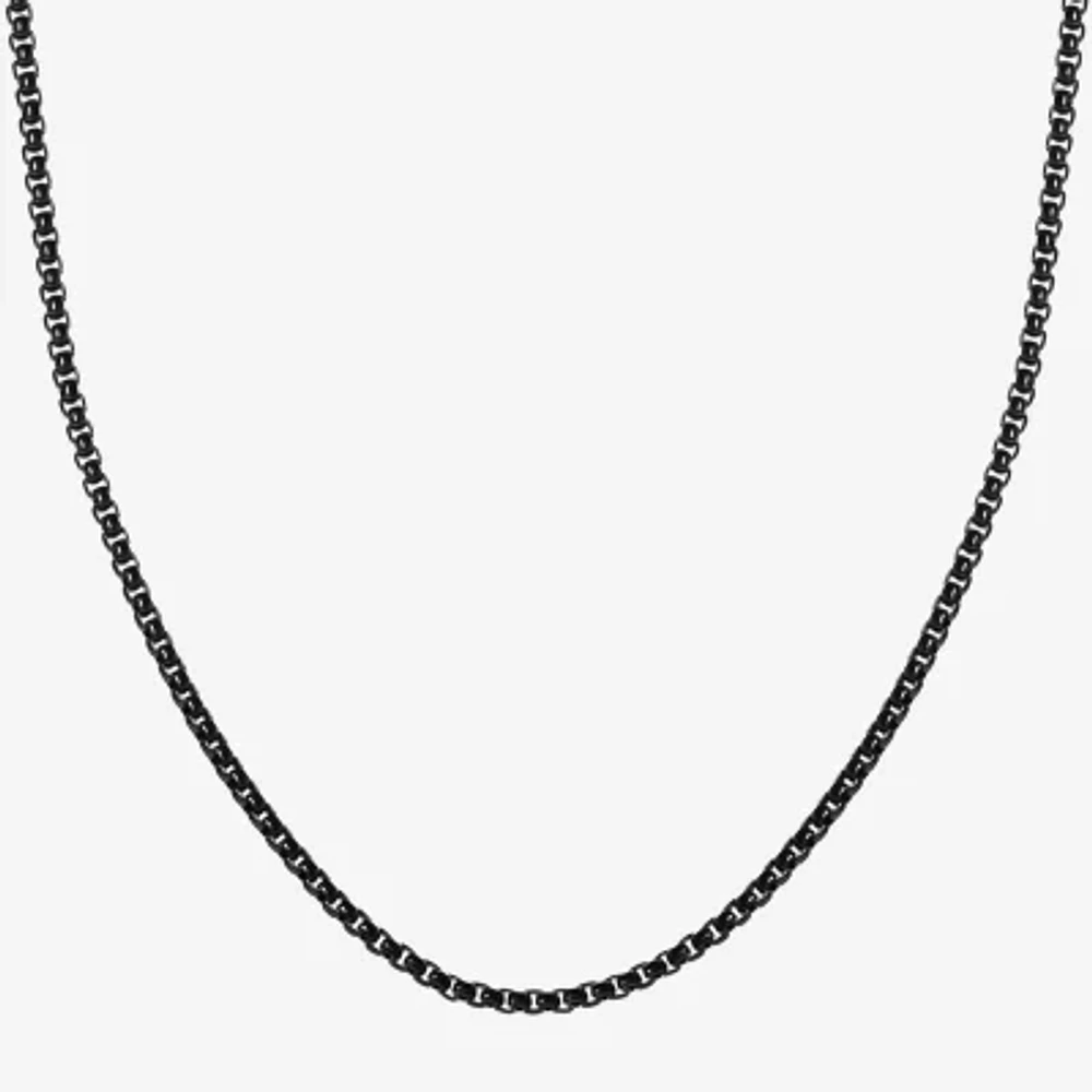 Stainless Steel Inch Box Chain Necklace