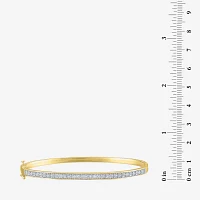 Diamond Addiction (G-H / I1-I2) Womens 2-pc. 1/10 CT. T.W. White Diamond Gold Over Silver Bracelet Set