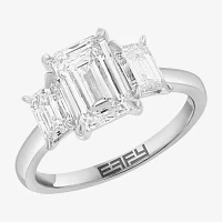 Effy  (G / Vs2-Si1) Womens 3 CT. T.W. Lab Grown White Diamond 14K White Gold 3-Stone Engagement Ring