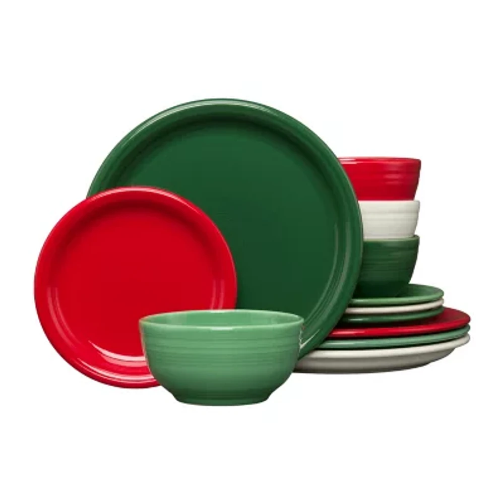 Fiesta Christmas Bistro Coupe 12-pc. Dinnerware Set