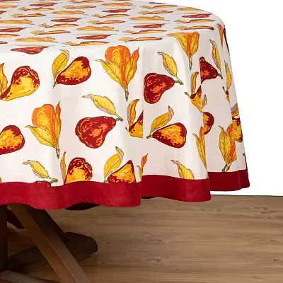 Couleur Nature Orchard Pear Round Tablecloths