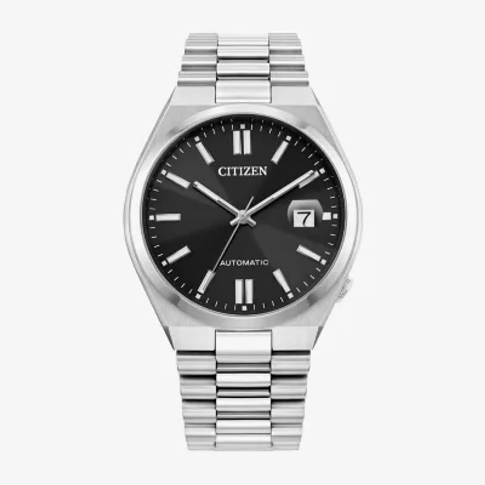 Citizen Tsuyosa Mens Automatic Silver Tone Stainless Steel Bracelet Watch Nj0150-56e