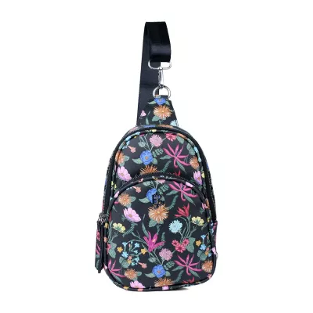 Julia Buxton Pu Sling Womens Adjustable Straps Backpack