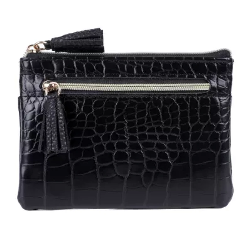 Julia Buxton Large Id Coin Case Womens RFID Blocking Wallet